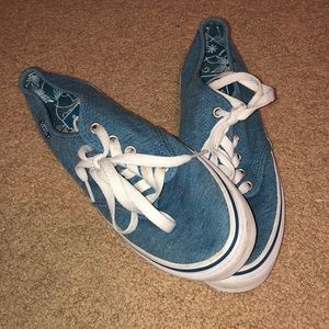 Blue vans sneakers